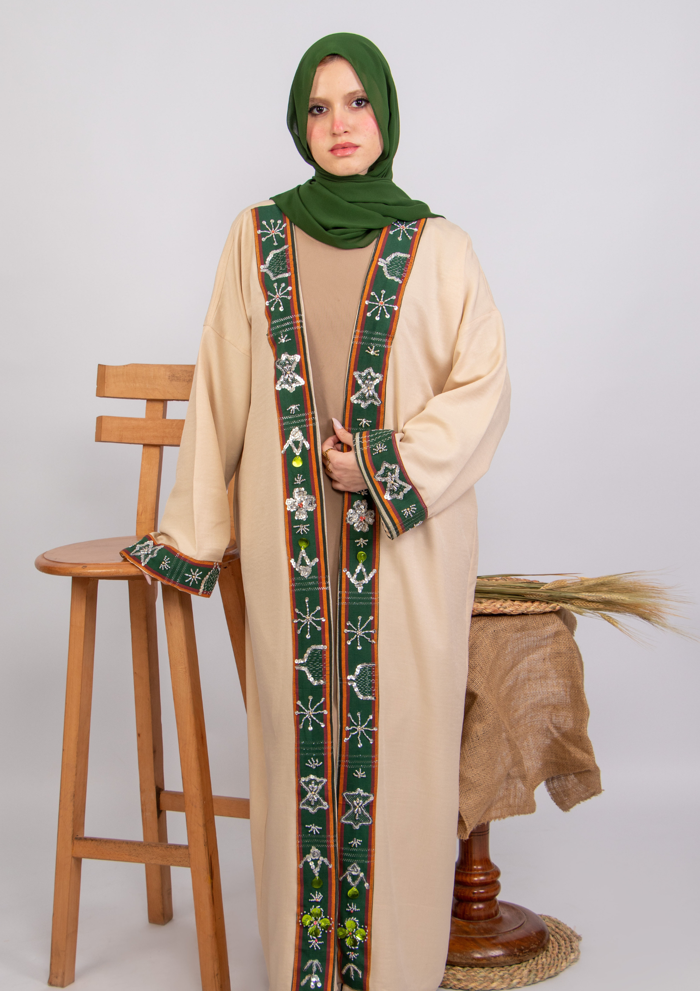 Shali Siwa “Magic of the East” Hand-Embroidered Siwa Oasis Abaya