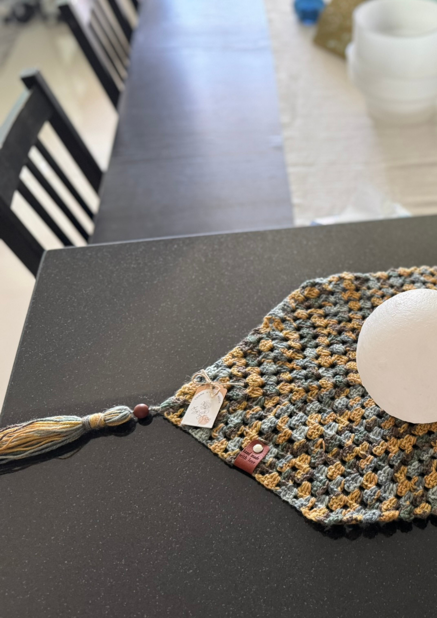 Handmade Crochet Table Runner – Long Decorative Accent