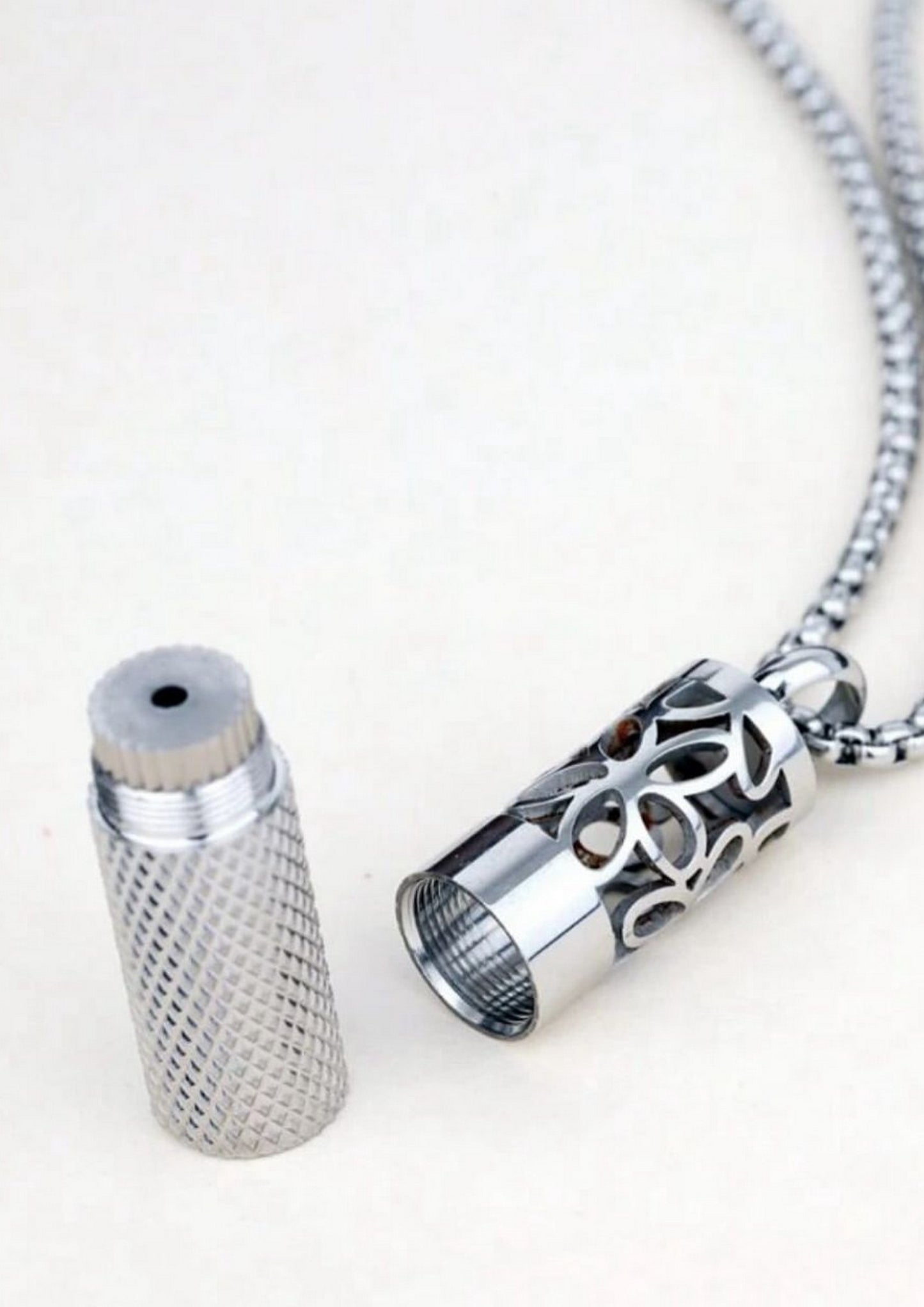 Titanium Steel Perfume Diffuser – Unisex Necklace