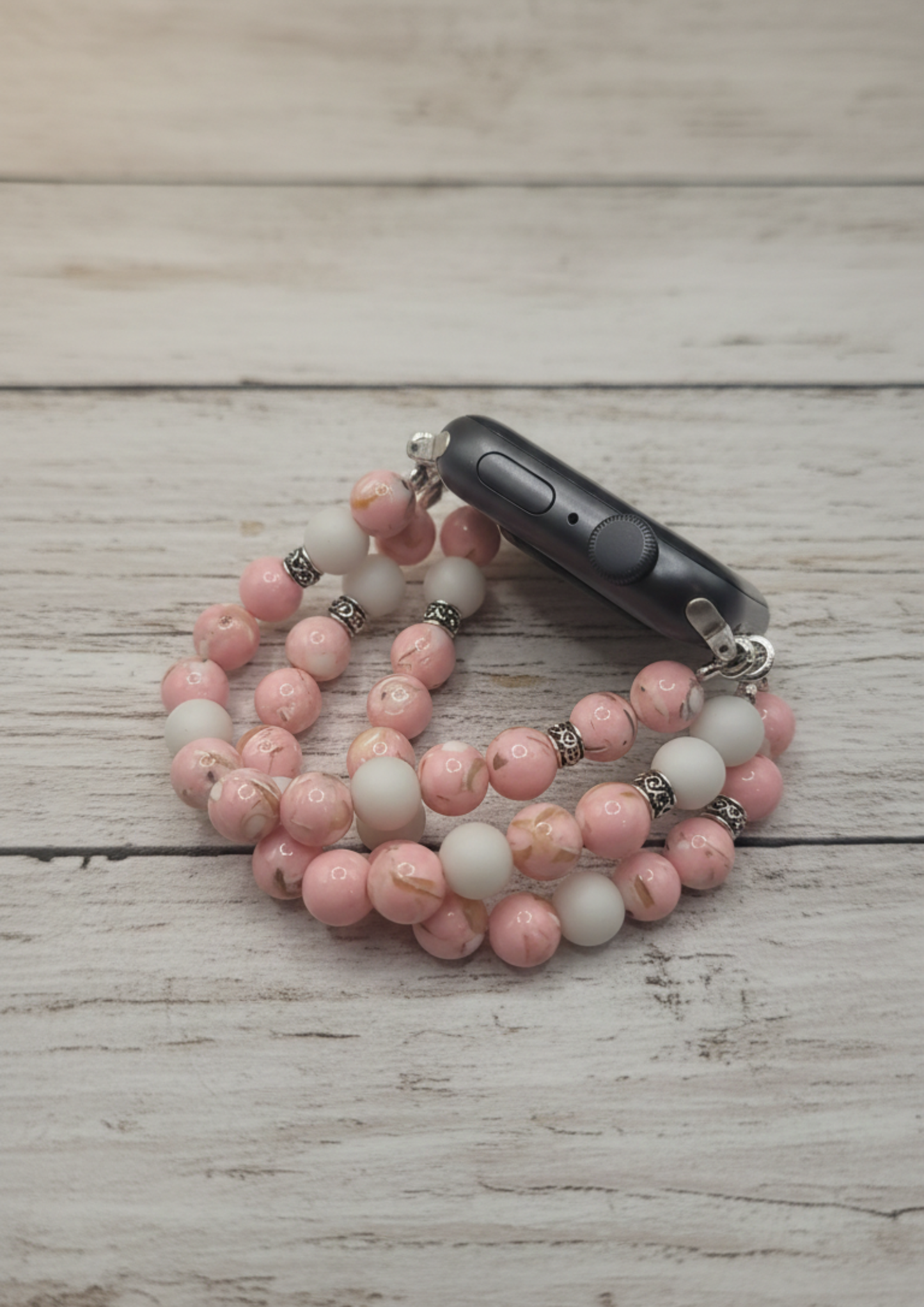 Ceelo Handmade Blush Pink Beaded Strap for Apple Watch