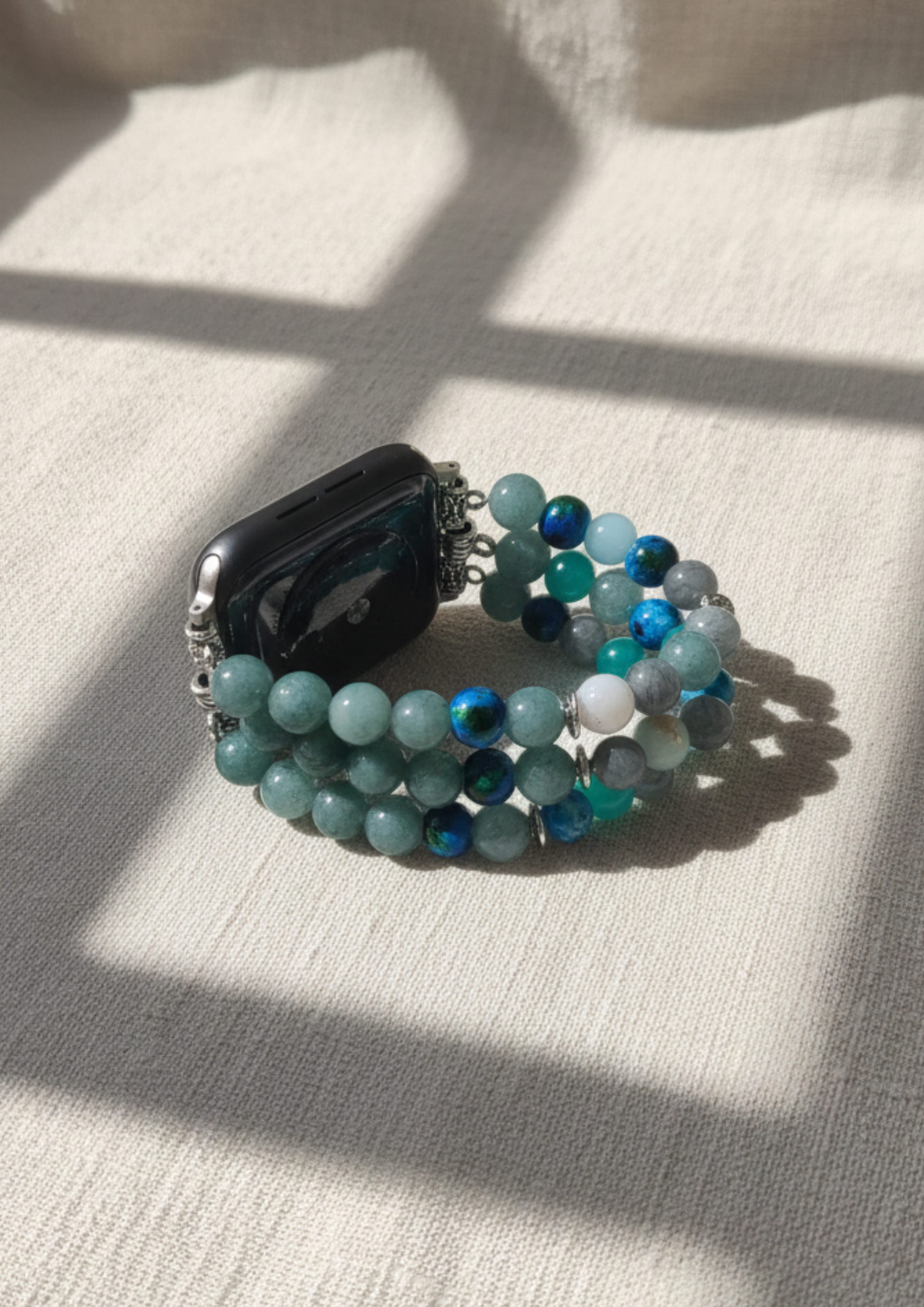 Ceelo Handmade Ocean Blue Beaded Strap for Apple Watch