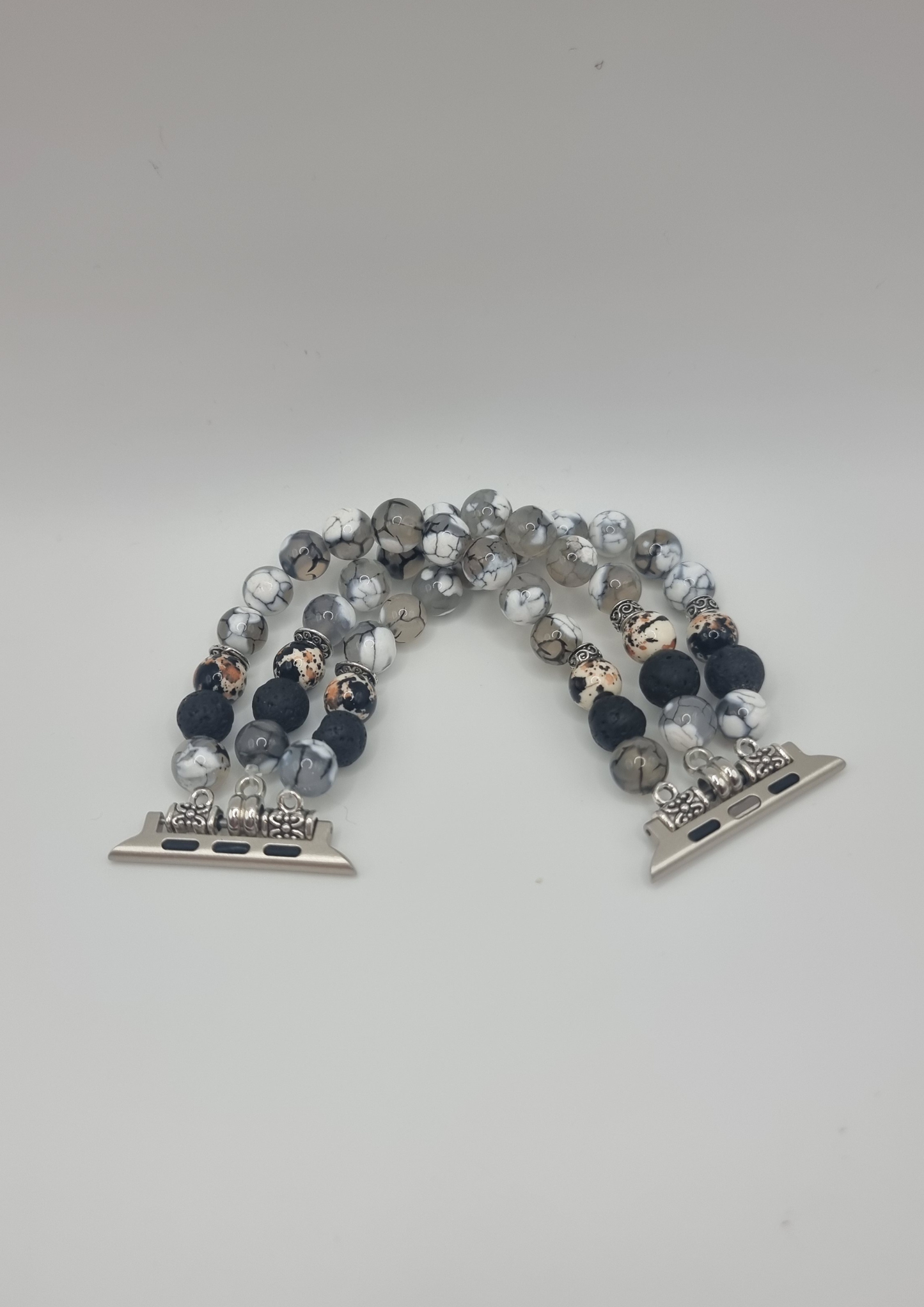 Ceelo Handmade Marble & Onyx Beaded Strap for Apple Watch