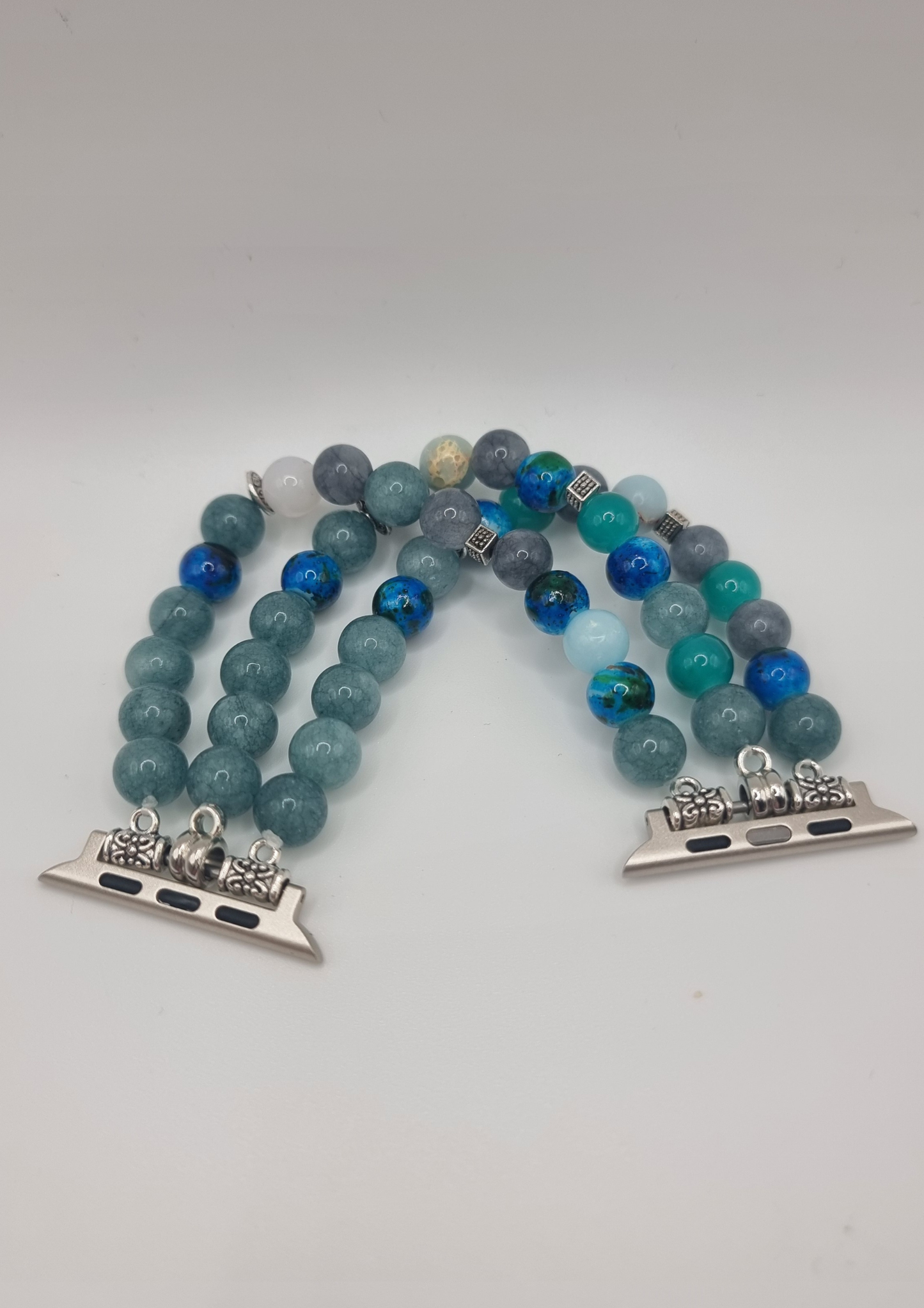 Ceelo Handmade Ocean Blue Beaded Strap for Apple Watch