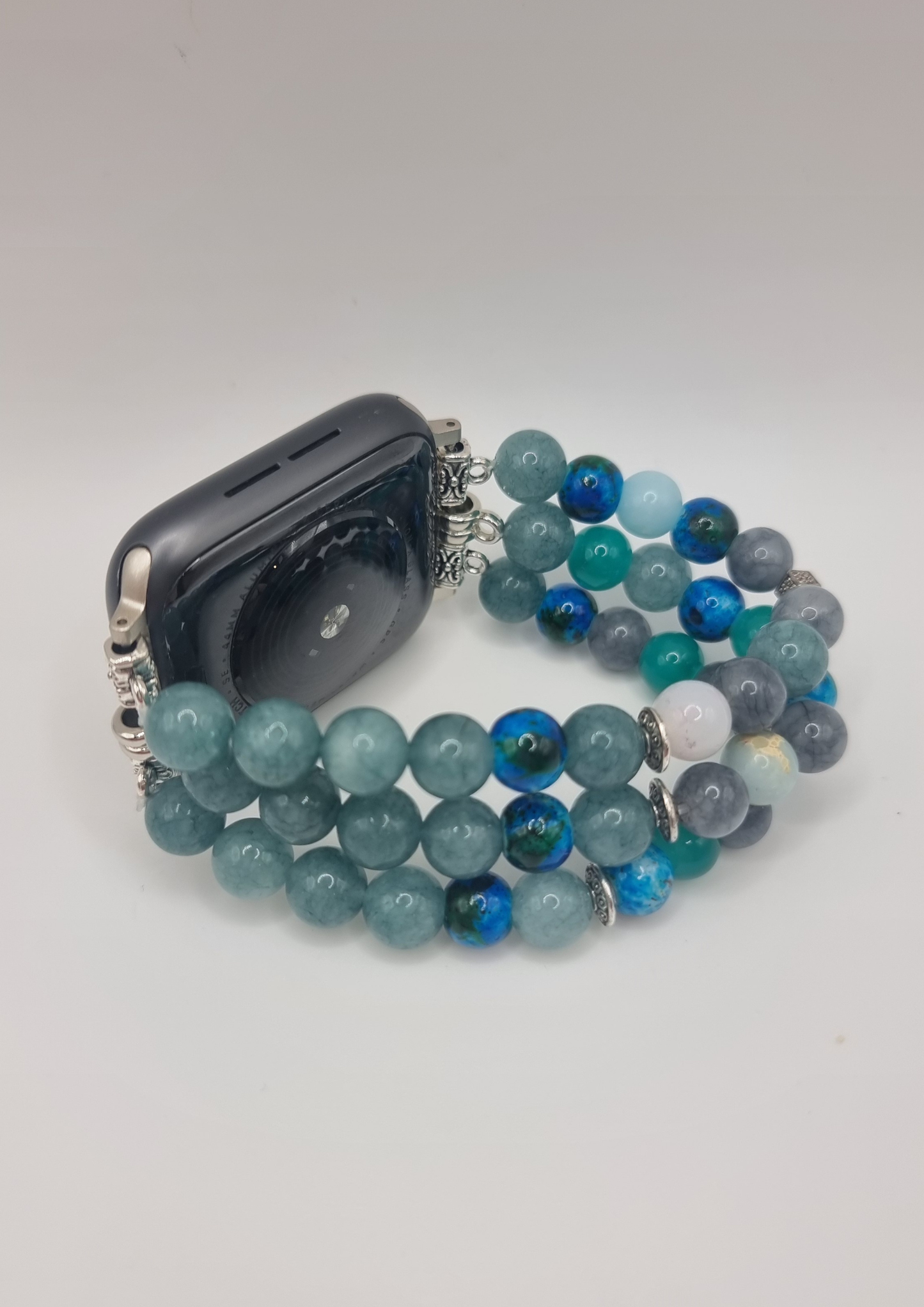 Ceelo Handmade Ocean Blue Beaded Strap for Apple Watch