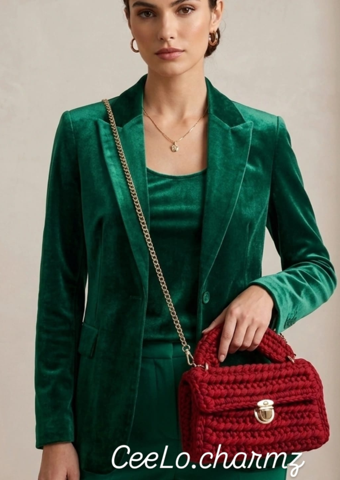 CeeLo Charmz Handwoven Crochet Crossbody Bag – Ruby Red