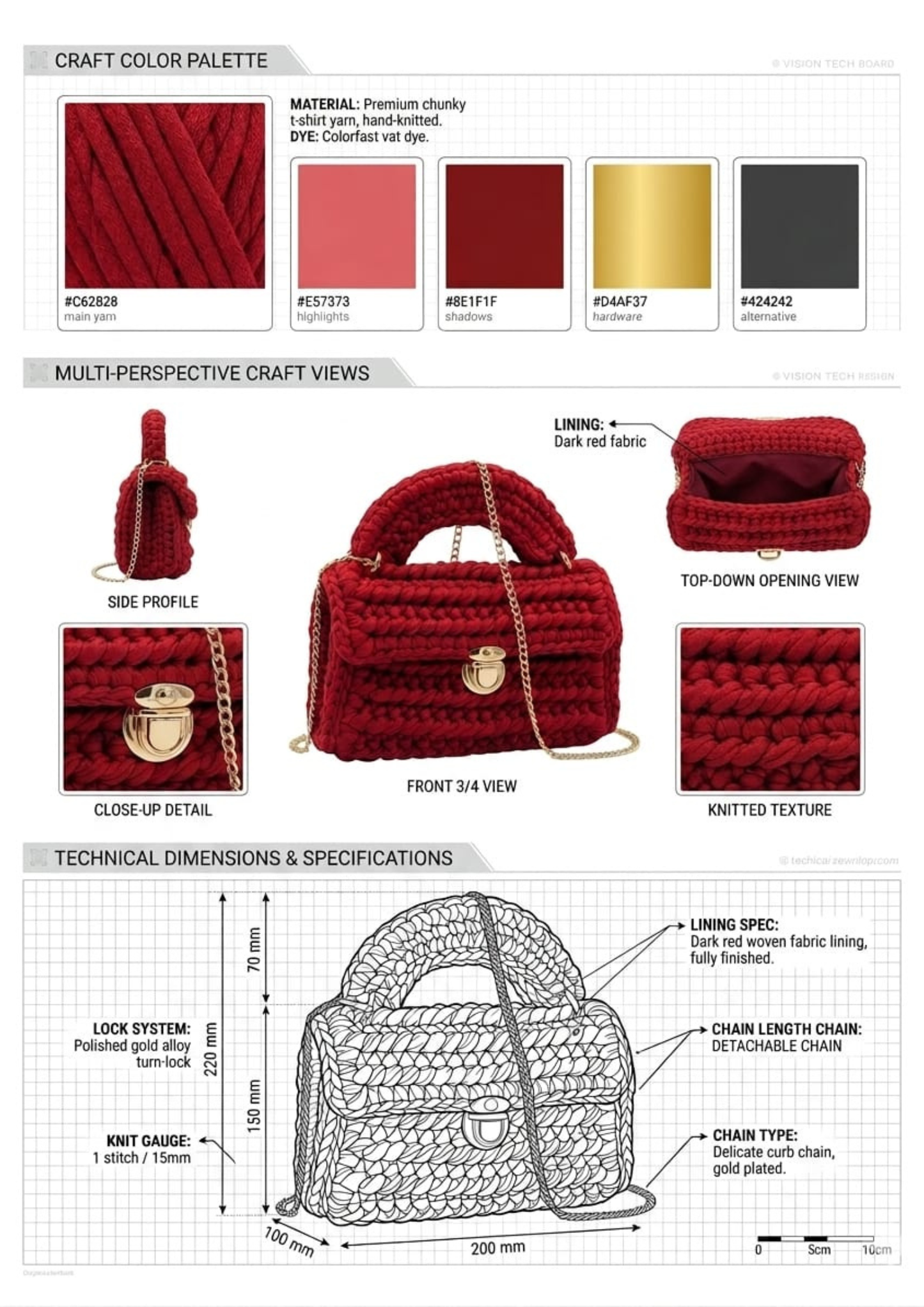 CeeLo Charmz Handwoven Crochet Crossbody Bag – Ruby Red