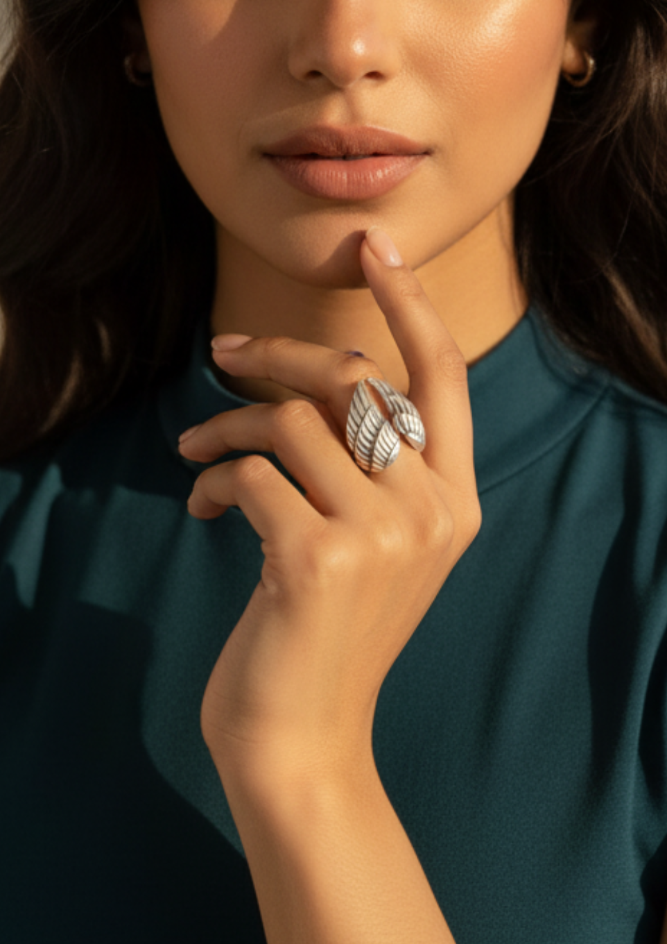 Handmade Angel Wings Silver Ring – Adjustable Women’s Jewelry Gift