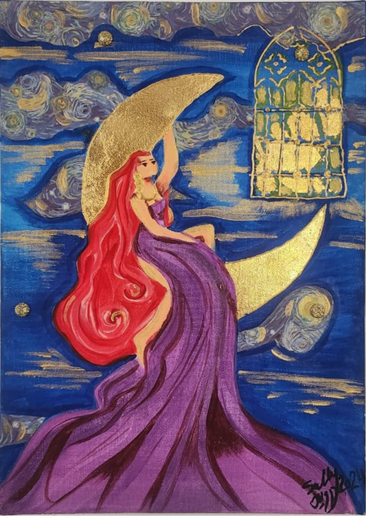 The Moon Lady | 35×25 cm