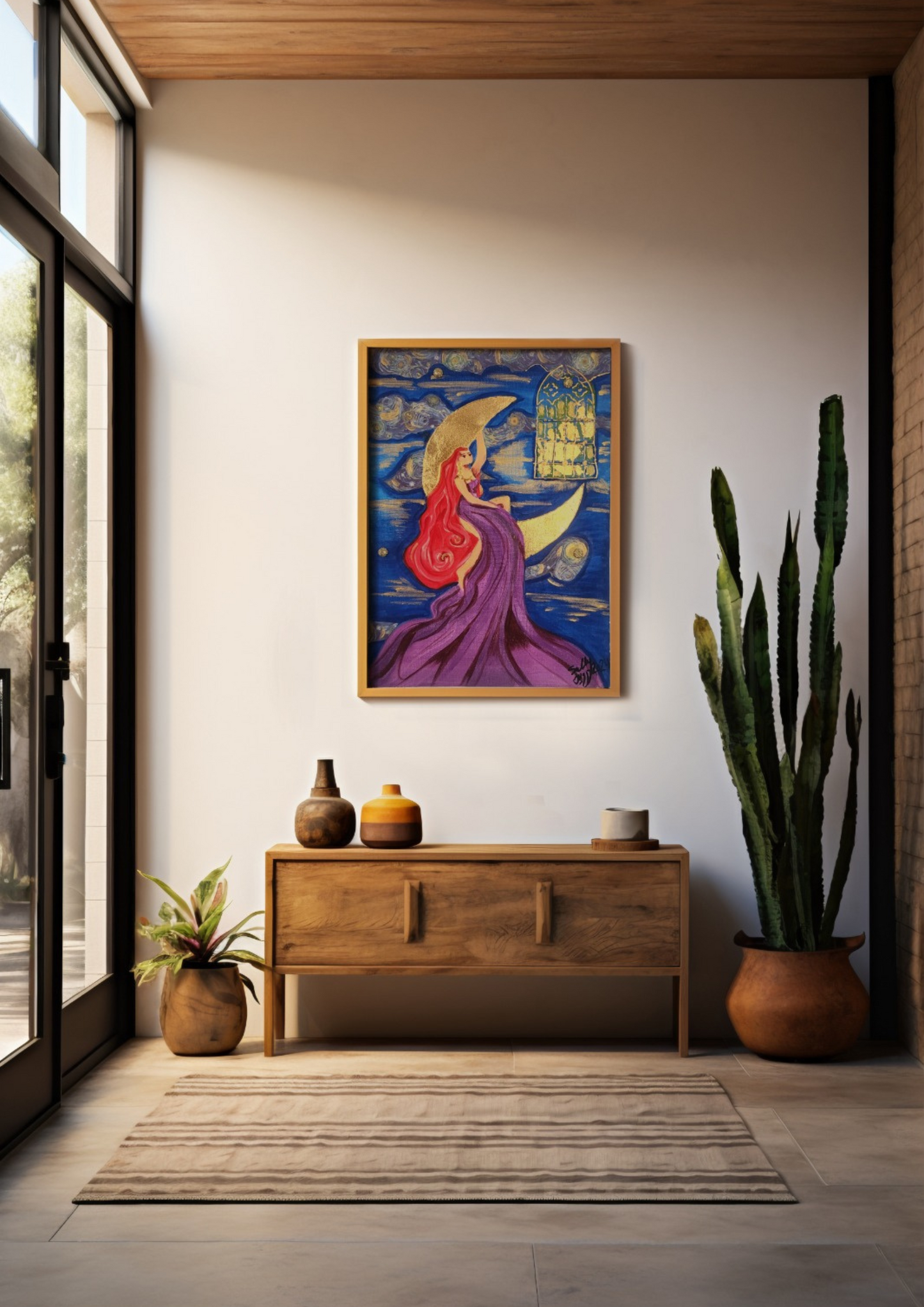The Moon Lady | 35×25 cm