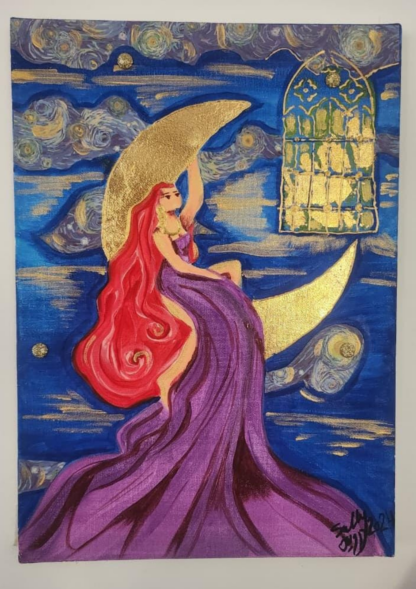 The Moon Lady | 35×25 cm