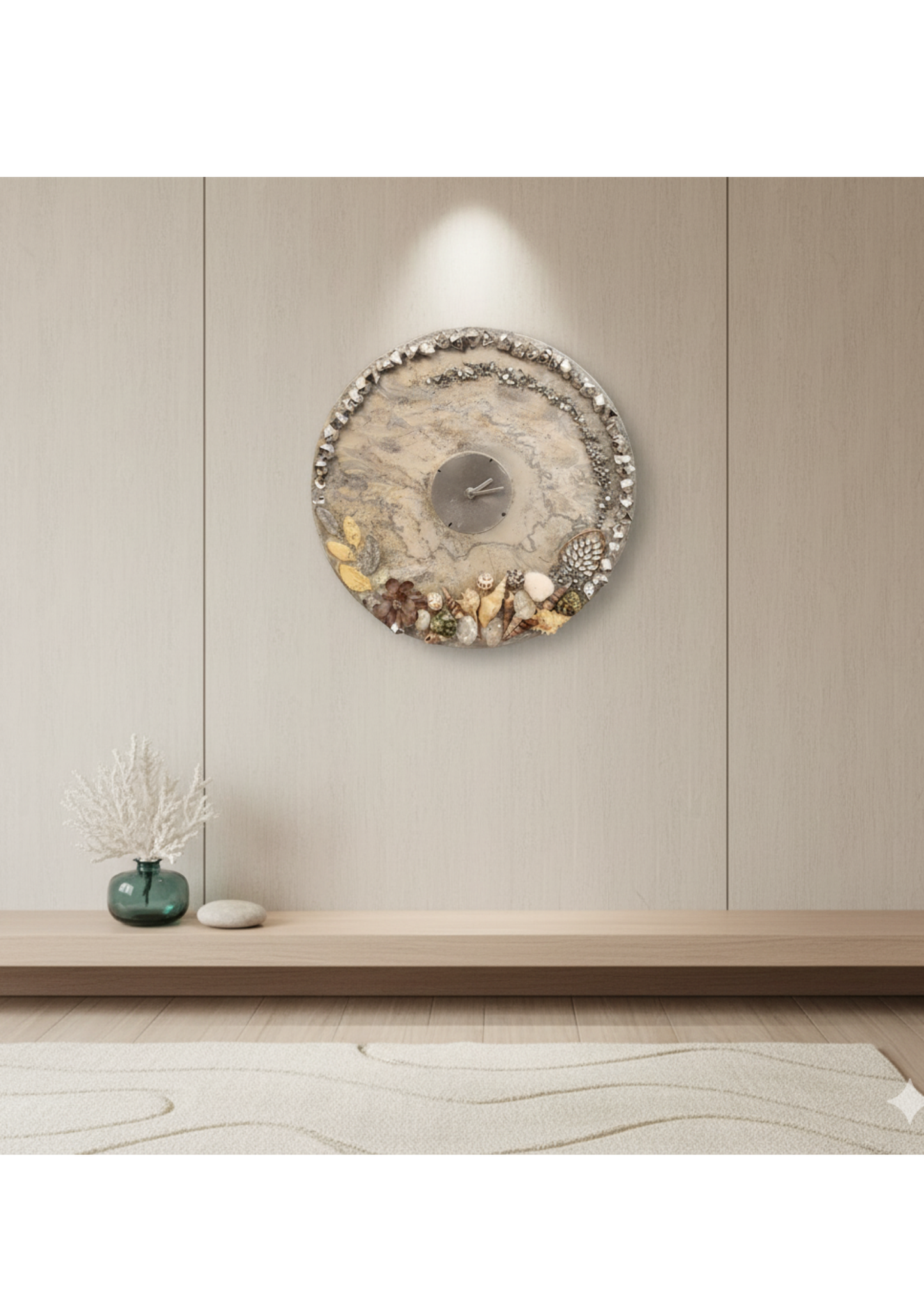 Decoration Resin Clock – 40 cm Round