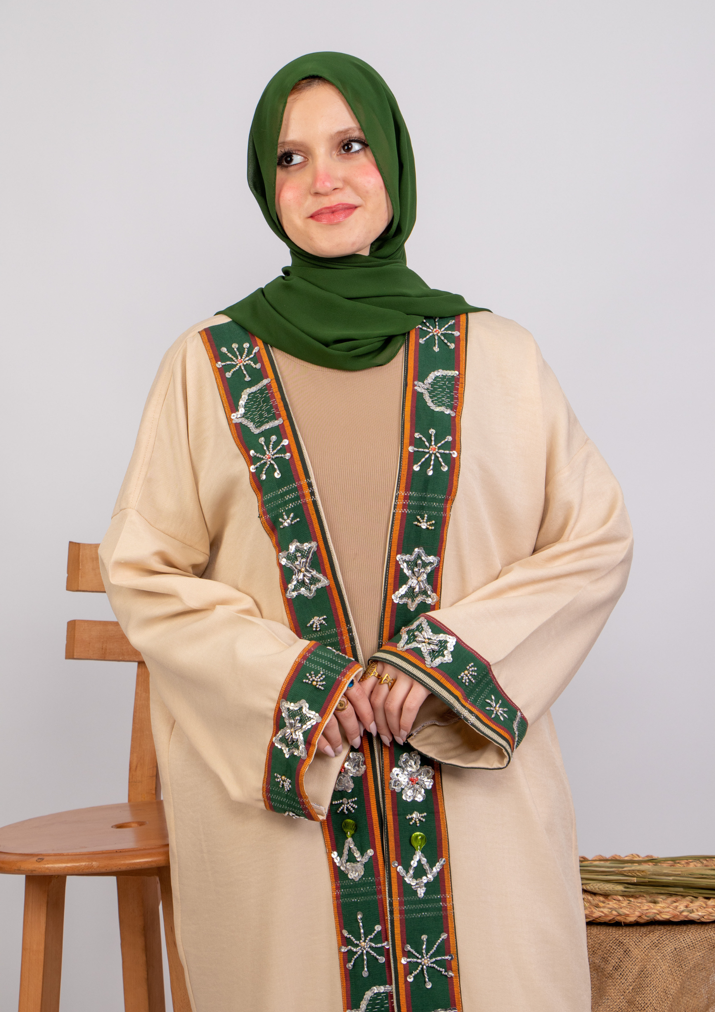 Shali Siwa “Magic of the East” Hand-Embroidered Siwa Oasis Abaya