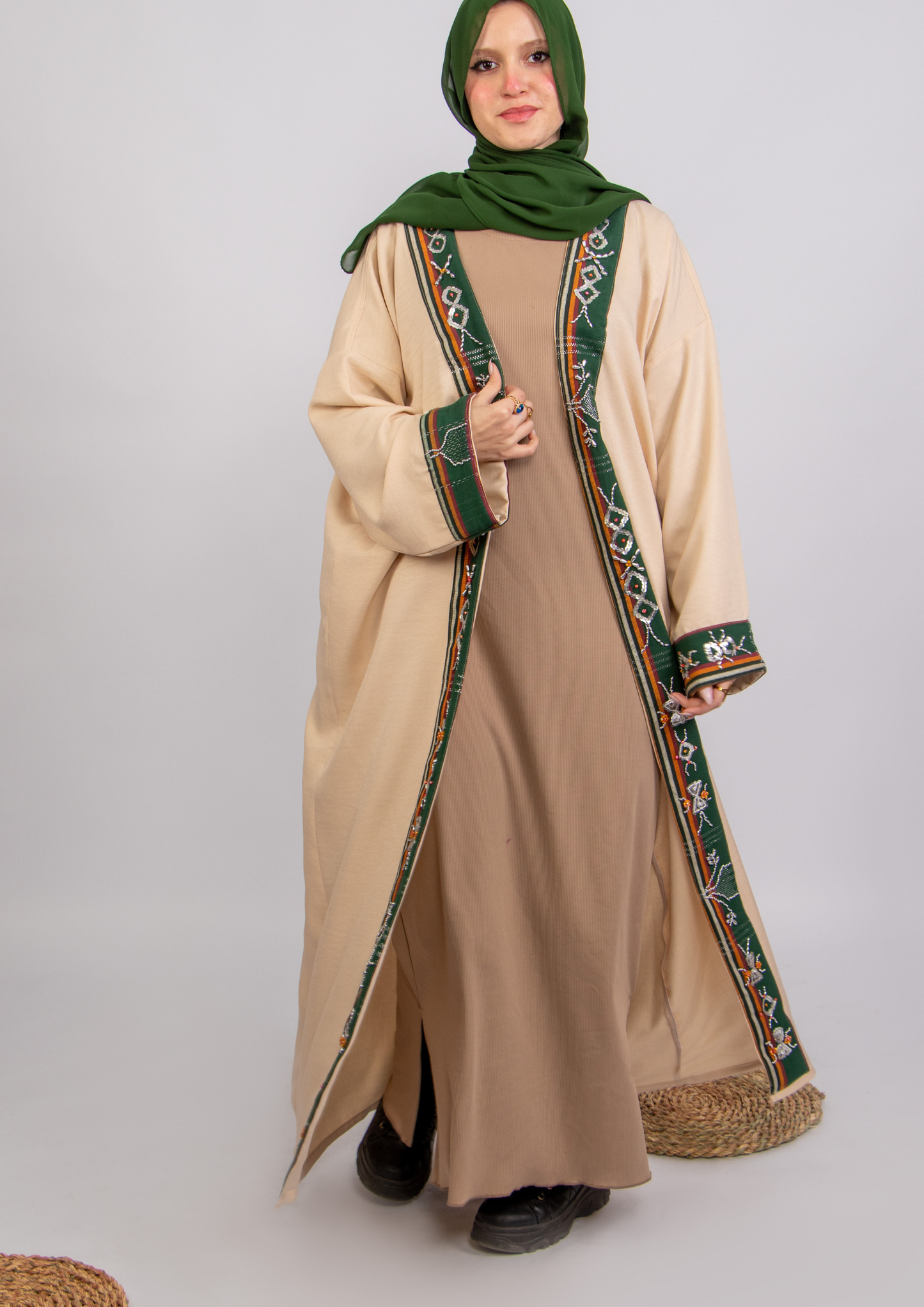 Shali Siwa “Magic of the East” Hand-Embroidered Siwa Oasis Abaya