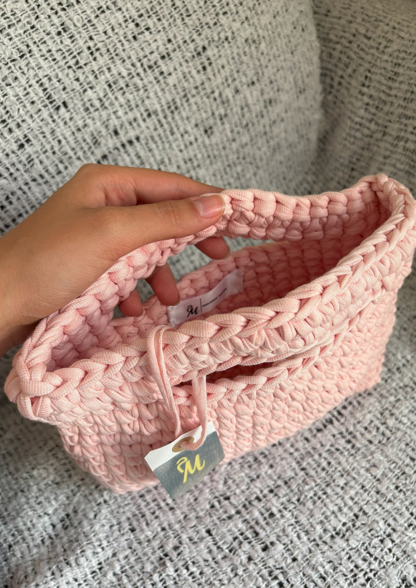 Top Handle Jane – Light Pink Structured Bag