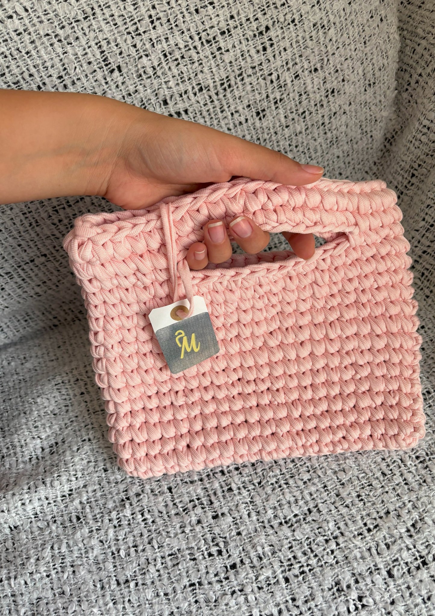 Top Handle Jane – Light Pink Structured Bag