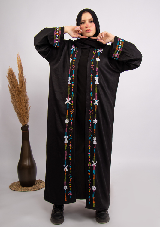 Shali Siwa “Light of Heritage” Hand-Embroidered Siwa Oasis Abaya