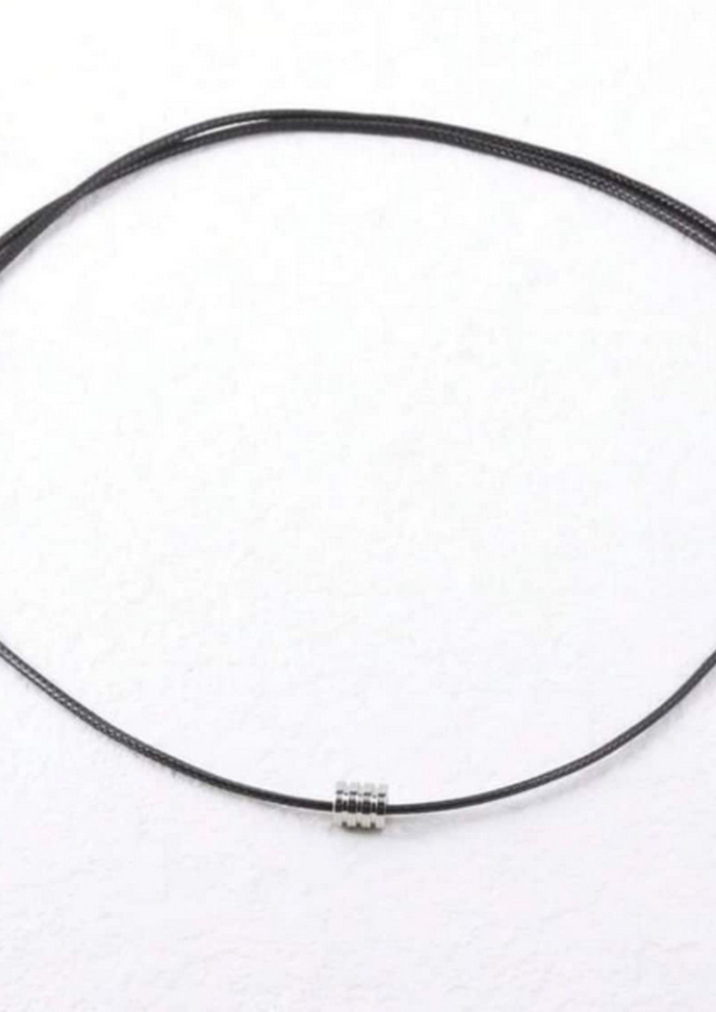 Stainless Steel Pendant – Leather Cord Necklace
